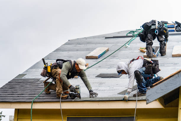 Professional Gutter Installation technician working in West Mifflin, PA